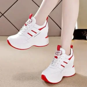 Demoshoes Women Fashion Platform Lace-Up Sneakers