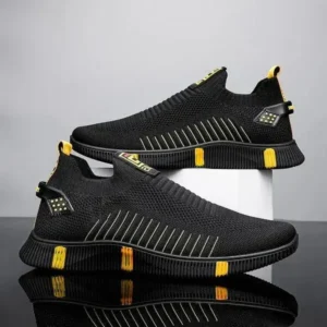 Demoshoes Men'S Casual Breathable Stripe Sneakers