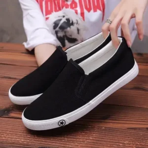 Demoshoes Men'S Casual Solid Color Wear-Resistant Canvas Shoes