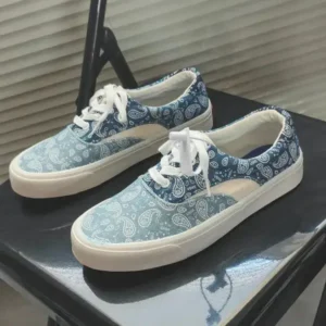 Demoshoes Vintage Breathable Printed Canvas Shoes