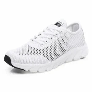 Demoshoes Women Fashion Sports Lace Up Hollow Design Mesh Breathable Sneakers