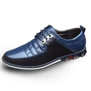 Demoshoes Men Casual Check Pu Shoes