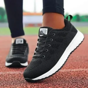 Demoshoes Women Casual Lace-Up Design Mesh Breathable Sneakers