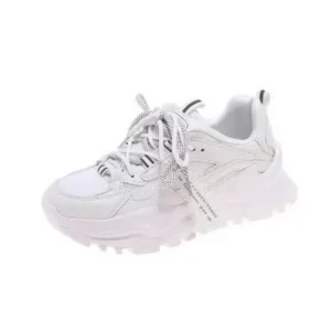 Demoshoes Women Casual Autumn Spring Mesh Cloth Lace-Up Breathable Sports Sneakers