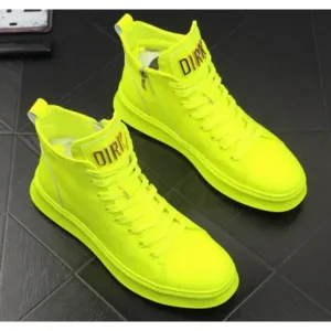 Demoshoes Men'S Fashion Bright Color High-Top Sneakers