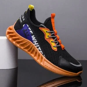 Demoshoes Men'S Fashion Breathable Color Block Air Cushion Sneakers