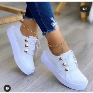 Demoshoes Women Plus Size Casual Platform Sneakers