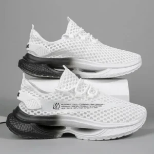 Demoshoes Men Fashion Breathable Hollow Mesh Sneakers